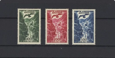 ФРАНЦУЗСКАЯ АНДОРРА 1955 ГОД - YVERT A2/4 ** MNH - Изображение 1 из 2