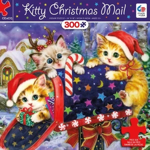 Ceaco Puzzle; Kitty Christmas Mail; 300 Teile; 2288-6 - Bild 1 von 2