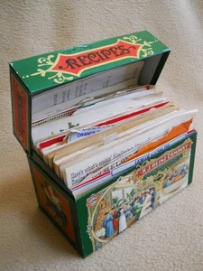 Vintage 1987 H J Heinz Company Metall Rezeptbox mit Rezepten - Bild 1 von 12