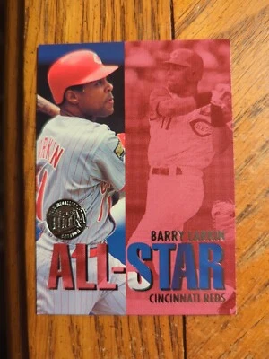 1995 Fleer Ultra All-Star Gold Medallion Barry Larkin #10 Cincinnati Reds HOF - Image 1 of 2
