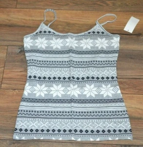 Gray Geometric Juniors' SO Authentic American Heritage Fitted The Perfect Cami - Picture 1 of 2