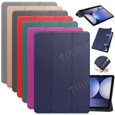 For Samsung Galaxy Tab S10 Plus 12.4 S9 FE S8 S7 Tablet Leather Case Stand Cover - Image 1 of 4