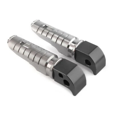 Rear Foot Pegs Rests For Yamaha MT-09 MT-07 MT-03 FZ-07 FJ-09 FZ1 FZ6 R3 Grey - Image 1 of 4