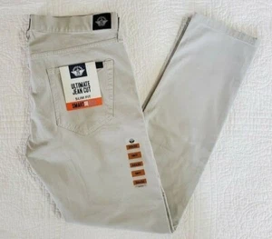 NUEVOS Pantalones de corte de jean Dockers Ultimate Calce ajustado Smart 360 Flex 794970015 Beige - Imagen 1 de 4