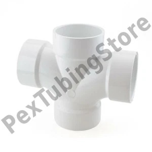 3 Zoll PVC DWV Doppel Sanitär T-Stück - Bild 1 von 1