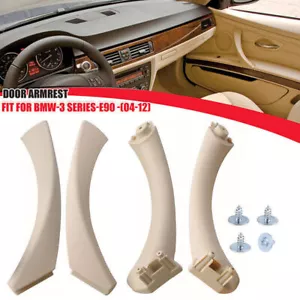 Beige Se Adapta a BMW E90 328i Kit de Tirador y Cubierta de Manija de Puerta Interior Trasera Izquierda y Derecha - Imagen 1 de 9