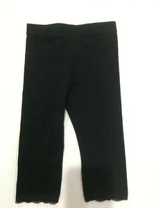 GAP Girls BLACK Cropped Leggings SIZE 4 NEW - Picture 1 of 3