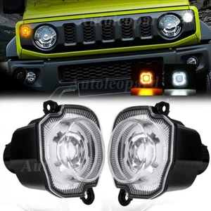 for Suzuki Jimny JB64 JB74 2018-20 LED Fog Light w White Light+Amber Turn Signal - Foto 1 di 10