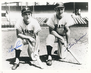 gene freese and george freese autograph 8x10 photo pittsburgh pirates