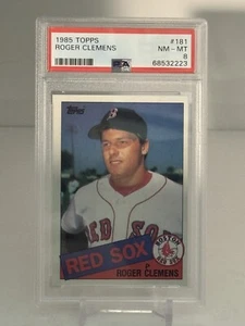 Roger Clemens 1985 Topps #181  RC Rookie Card PSA 8 NM-MT  SHIPS SAME DAY - Picture 1 of 6