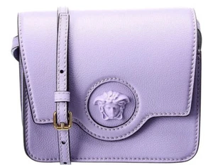 Versace La Medusa Leder Schultertasche Lavendel lila - Bild 1 von 5