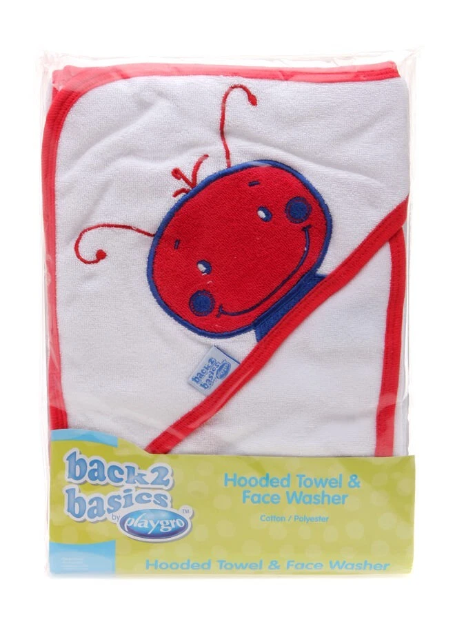 Playgro Hooded Towel And Face Washer Set - image 1 of 1