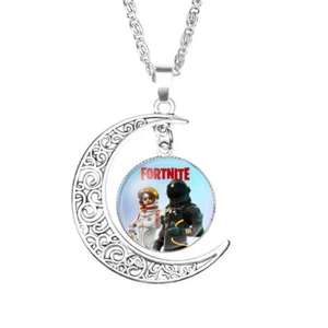 1 Fortnite Moon Crescent Necklace #1 - Picture 1 of 2