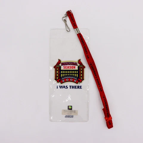 2006 St. Louis Cardinals Inaugural Season New Busch Stadium Ticket Lanyard + Tic Cover