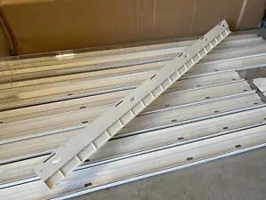 Case 8 Siffron Sure-Set Front Fence Rail 47.875" for Merchandising Pushers Beige - Picture 1 of 6