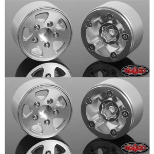 RC4WD Z-W0279 JK 1.0 Scale Beadlock Wheels (4) Silver - Picture 1 of 7