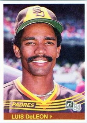 1984 Donruss #162 Luis Deleon San Diego Padres - Image 1 of 2