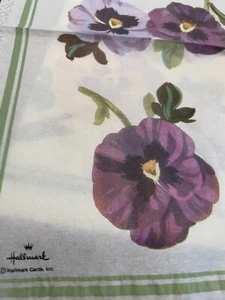 Due 2 tovaglioli da pranzo decorativi decoupage pansy fiore spazzatura diario vintage - Foto 1 di 4