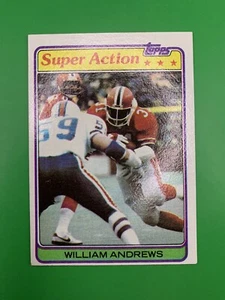 1981 Topps William Andrews SA Atlanta Falcons #28 - Picture 1 of 2
