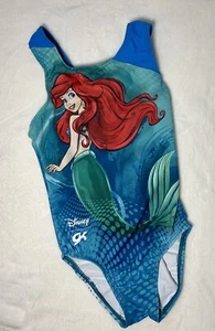 Disney GK ELITE Leotard Gymnastics LITTLE MERMAID Ariel FLOUNDER Bodysuits SZ CL - Picture 1 of 7