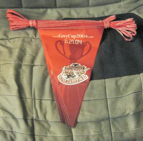2004 CFL Football Grey Cup Festival Ottawa 24 Pennant/banner set VG Cover