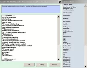 Adjustment Program Epson WF-R8590/WF Service Program+ SM - Picture 1 of 4