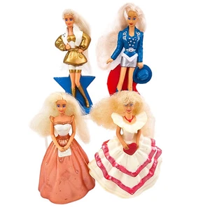 McDonalds Barbie Happy Meal Spielzeug Barbie mit Haaren You Can Style 1993 4 Teile - Bild 1 von 6