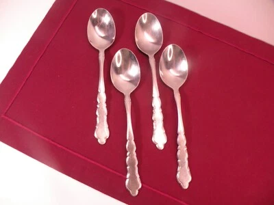 Set Of 4 BAKER HART STUART STAINLESS BST2 Place Oval Soup Spoons 7 1/2" - Image 1 of 4