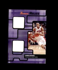 2007-08 Bowman Draft Picks & Stars Relics Dual Bronze 169 /199 Chris Bosh #BR-CB