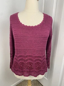 Afalani 2X Pink Bohemian  Crochet Fairy Cottage Lined Rhinestones - Picture 1 of 14