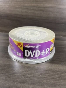 Memorex DVD+RW 4x 4.7GB 120min Rewritable 25PK NEW NIB - Picture 1 of 5