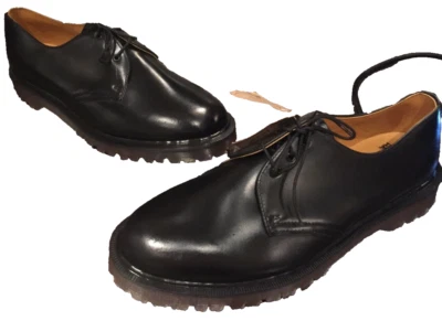 Vintage Dr Martens 1461 black leather shoes UK 10 EU 45 Made in England  - Image 1 of 4