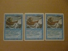 MtG - Magic the Gathering - Revised 3rd Edition - Water Elemental x 3 - White