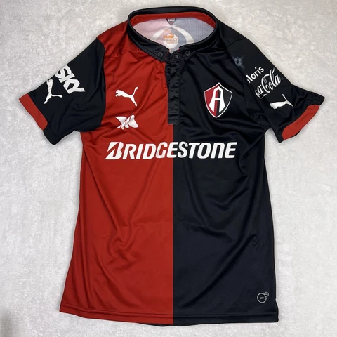 Puma Atlas FC De Guadalajara Soccer Jersey Medium Men Home 14/15 Black Red Cover