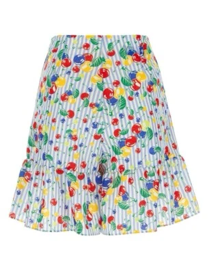 NUEVO PANTALÓN CORTO GUCCI CEREZA Estampado Rayas Cerezas 739766 Talla 40 IT S  Foto 1 de 4