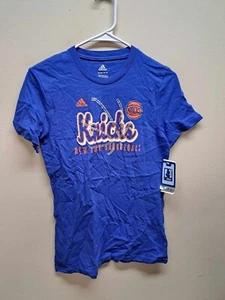 NWT Adidas New York Knicks Basketball Girls XL 16 T-Shirt SHIPS WORLDWIDE - Picture 1 of 4