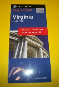 VIRGINIA State Map Rand McNally 2011 **LAMINATED** NEW - Picture 1 of 1