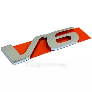 OEM Honda 75731-TA5-A00 Chrome V6 Emblem 09-12 Accord 12-15 Crosstour Genuine - Picture 1 of 2