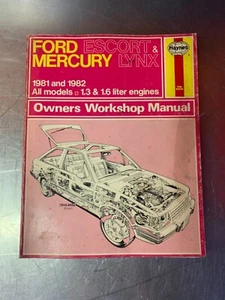 Haynes Repair Manual Ford Escort and Mercury Lynx 1981 thru 1982 B38 - Picture 1 of 5