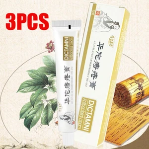 3Stk Hua Tuo Herbal DICTAMNI Antibakterielle Hämorrhoidencrem☆ - Picture 1 of 11