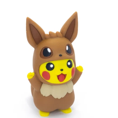 Boneco cosplay Pikachu Fanart Pokemon impresso em 3D Blastoise Charizard Venusaur - Imagem 1 de 3