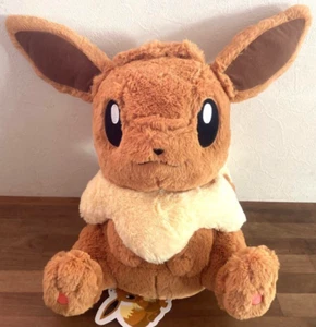 Eevee Big Fluffy Plush Doll Pokemon Center Original 46cm New - Picture 1 of 4