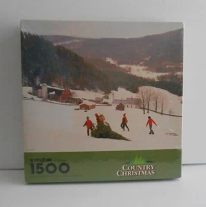 Springbok COUNTRY CHRISTMAS 1,500 pc. Jigsaw Puzzle - Picture 1 of 2