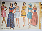 Scarf Dress Corset Maxi Cinched High Waist 12 Simplicity 9164 Sewing Pattern VTG