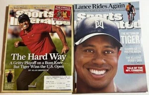 TIGER WOODS ~ 2008 & 2009 Sports Illustrated magazines - Imagen 1 de 1