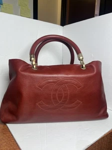 Chanel Burgundy Timeless Top Handle Gold Hardware - Picture 1 of 8