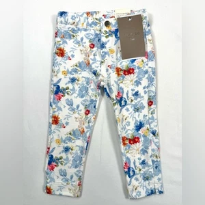 NWT MAYORAL Baby Girl Floral Printed Jeggings 12M Spring Garden Cottagecore NEW - Picture 1 of 11