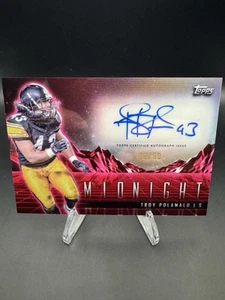 2024 Topps Midnight - Troy Polamalu Twilight Horizon Auto /99 Steelers #hZS-TP - Picture 1 of 6