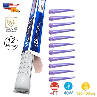 UV Led黑灯条48英寸40W T8天花板灯具万圣节装饰发光派对 — 第 1/4 张图片