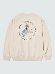 NUEVO CON ETIQUETAS Uniqlo Studio Ghibli Kiki's Delivery Service Sudadera en Natural, Unisex L - Imagen 1 de 12